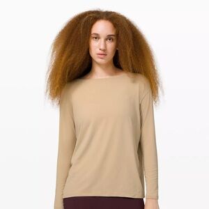 Lululemon Athletica Back in Action Long Sleeve Shirt Rulu (Size 12)